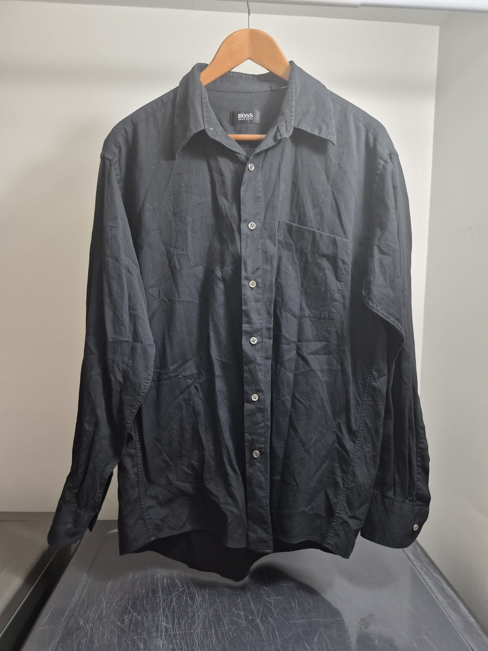 BOSS Black Long Sleeve Button-Up Shirt
